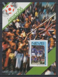 XG-T184 ST KITTS & NEVIS IND - Football, 1984 Mexico '86 World Cup MNH Sheet