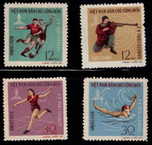 North Viet Nam Scott 442-445 sports stamp set NGAI