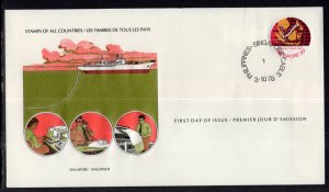 Singapore 306 U/A FDC