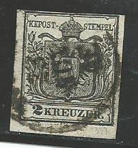 Austria  2  used 1850 PD