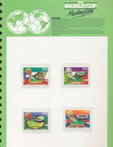 Soccer Nicaragua S. Leone Tanzania Togolaise Belize Chile MNH on 12 Pages BL203