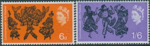 Great Britain 1965 SG669-670 QEII Arts Festival set MNH