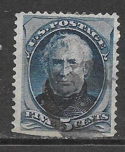 USA 185: 5c Taylor, used, F, fault