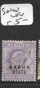 INDIA NABHA (P2809B) KE 2 A SG 40  VFU