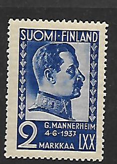 FINLAND  213   MINT HINGED,    GUSTAF MANNERHEIM