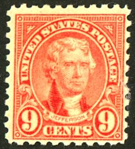 U.S. #590 MINT OG LH