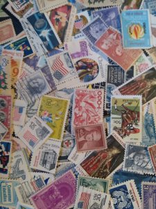 100 Unused US MNH Quality Stamp Unsearched 600,000 Hoard ALL DIFFERENT