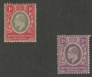 British Central Africa #60-61 Unused Single