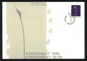 Sweden FDC Cachet 1999.  The European Election.