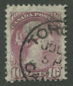 CANADA #40 USED SMALL QUEEN DATED