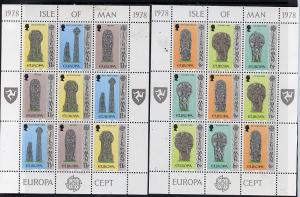 Isle of Man 1978 Europa (Sculpture) set of 2 sheetlets of...