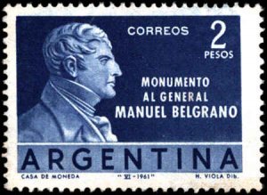 Argentina #730, Complete Set, 1961, Never Hinged