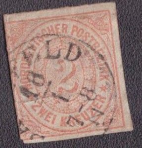 North German Confederation - 8 1868 Used