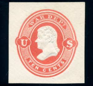 US UO59 2c 1875 War Department Official Andrew Jackson unused cut square