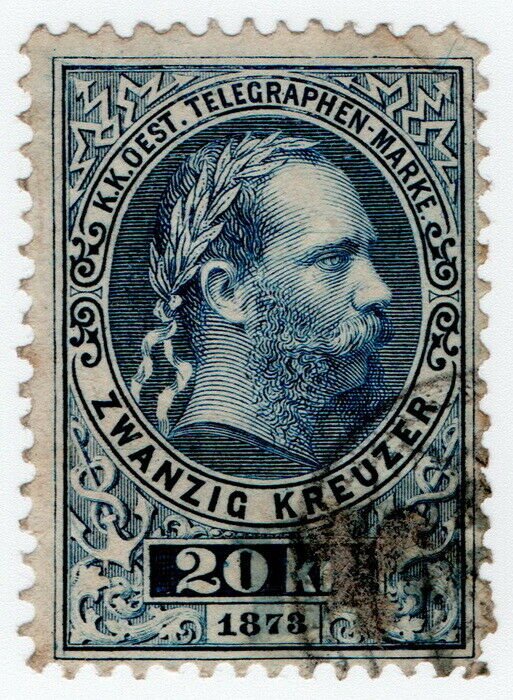 (I.B) Austria Telegraphs : State Telegram 20kr