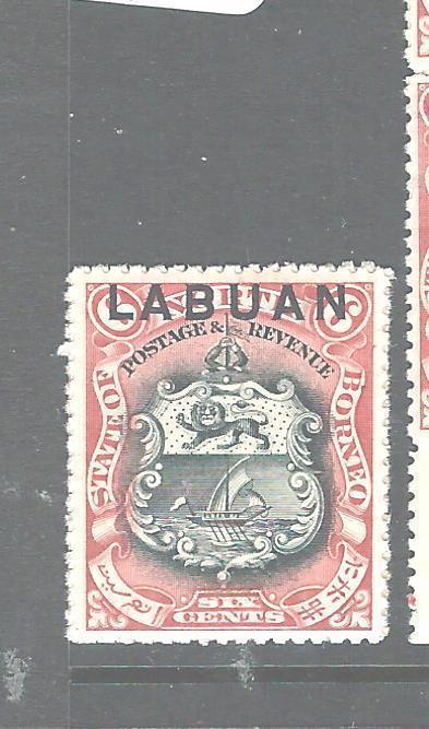 LABUAN (P1606B) 6C ARMS, LION SG 93 B  MNH