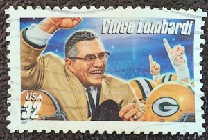 US Scott # 3145; 32c Vince Lombardi from 1997; XF centering; used