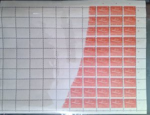 KV)KV)INDONESIA, FULL SHEET, WITH ERROR, IMAGE SHIFTED.