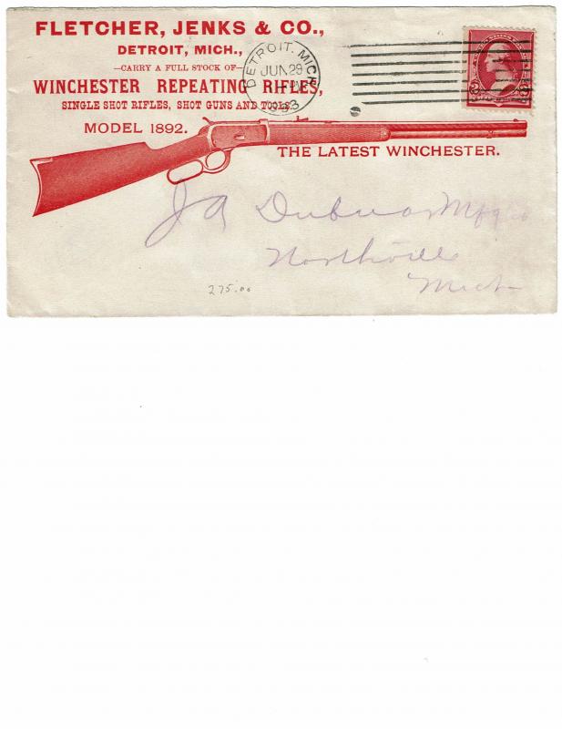 Scott #220 F/VF-On cover.