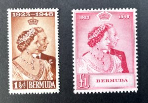 Bermuda: 1948, Royal Silver Wedding, Mint Very Lightly Hinged