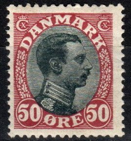 Denmark #121 F-VF Unused CV $75.00 (Z9970)