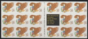 United States  SC 2595a Booklet Mint Never Hinged. Plate B1111