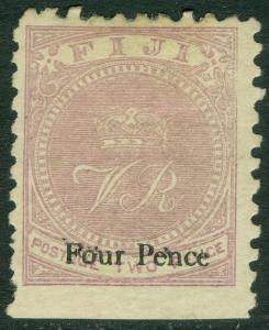 FIJI : 1883. Scott #48 Very Fine, Mint Original Gum Hinged. Catalog $100.00.