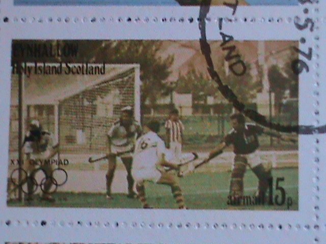 ​SCOTLAND-EYNHALLOW-1976 21ST OLYMPIC GAMES-MONTREAL CTO SHEET VF-EST.$10