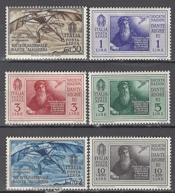 COLLECTION LOT OF #1256 ITALY # C28-33 MH 1932 CV+$52