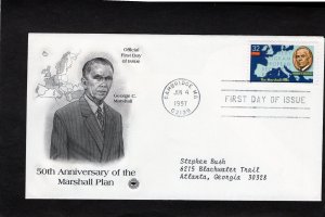 3141 The Marshall Plan, FDC PCS addressed