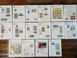 US 1996 Complete Year Set #477-503b USPS Commemorative Stamp Panels SCV $451