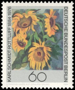 Germany Berlin #9N497  MNH - Painting Sunflowers (1984)