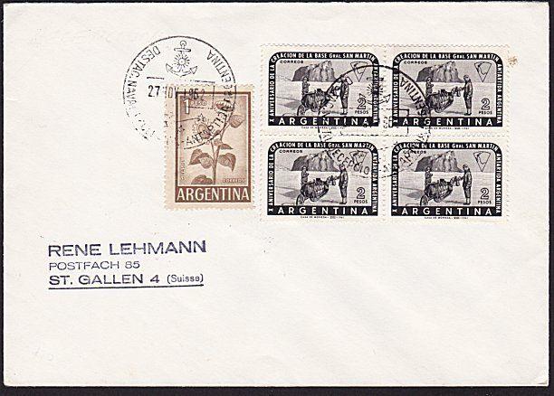 ARGENTINE ANTARCTIC cover 1962..............................................8241