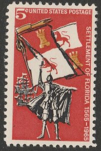 US 1271 Florida Settlement 5c single (1 stamp) MNH 1965 