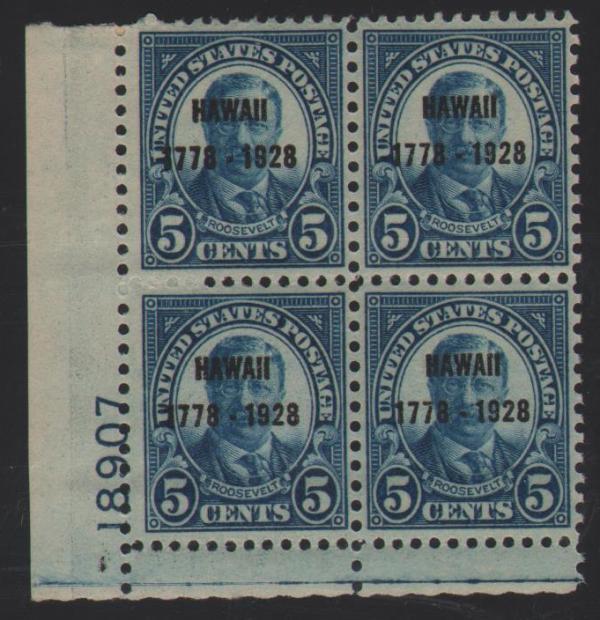 #648, Mint PB/4, OG NH, Post Office FRESH! SCV $425