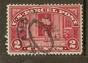 Scott #Q2, 2c Parcel Post, Used