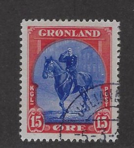 Greenland #14 Used F-VF. SCV$40.00.. Good Value!