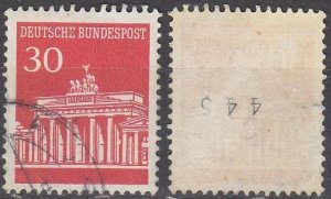 GERMANY BUND [1966] MiNr 0508 v R ( O/used ) [01]