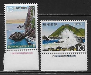 Japan 876-77 Muroto-Anan Coast QNP set MNH