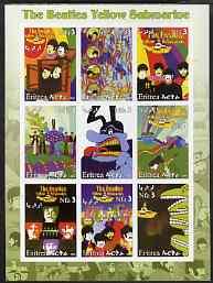 Eritrea 2003 The Beatles Yellow Submarine #1 imperf sheet...