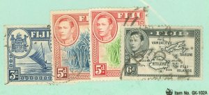 Fiji #122-125 Used Single (King)