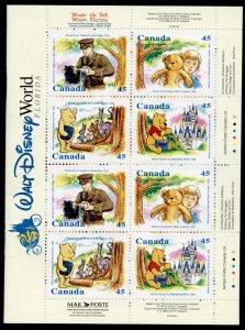 Canada 1621c Booklet MNH Disney, Winnie the Pooh