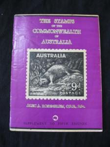 THE STAMPS OF THE COMMONWEALTH OF AUSTRALIA SUPPLEMENT by ALEC A ROSENBLUM