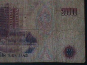 ​TURKEY-1970-CENTRAL BANK LAW OCAK-14-$20000 LIRA.CIR-54 YEARS OLD-WATER MARK