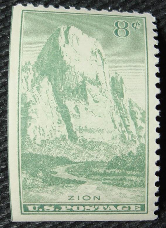 US #747 MNH, *SE* Single, Zion, SCV $2.70 L12