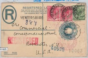 CAPE of GOOD HOPE Orange River - POSTAL STATIONERY COVER from VENTERSBURG to USA