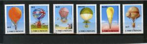 ST.THOMAS & PRINCE ISLANDS 1979 Sc#555-560 AVIATION/BALLOONS SET OF 6 STAMS MNH 