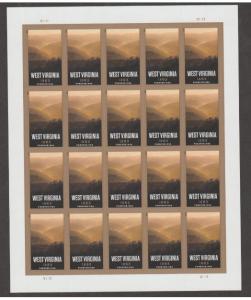U.S. Scott #4790 West Virginia Stamps - UR Plate Position - Mint NH Sheet