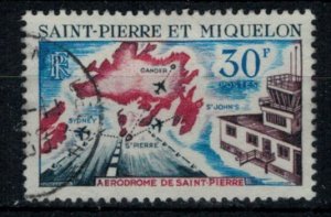 St. Pierre & Miquelon 1967 SG445 30f Opening of St. Pierre Airport - Used