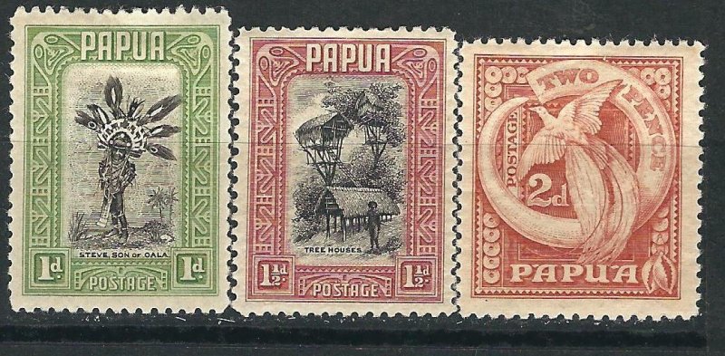 New Guinea 95-97 SG 131-133 MLH VF 1932 SCV $25.00